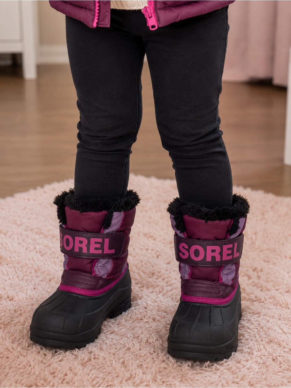 Sorel size 13 Kids' Winter Boots. Used but they still have life.